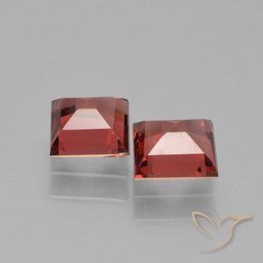1.47 ct natürliche Mittelrot Pyrop-Granat-Edelsteine, Quadrat, VVS-VS