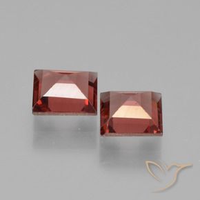 1.50 ct natürliche Scharlachrot Pyrop-Granat-Edelsteine, Quadrat, VS