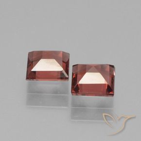 1.42 ct natürliche Mittel-Dunkelrot Pyrop-Granat-Edelsteine, Quadrat, VVS-VS