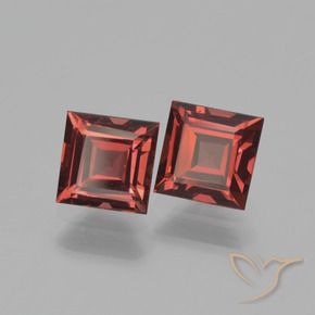 1.60 ct natürliche tiefrot Pyrop-Granat-Edelsteine, Quadrat, VVS-VS