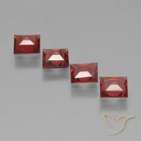 2.32 ct natürliche Mittelrot Pyrop-Granat-Edelsteine, Quadrat, VS