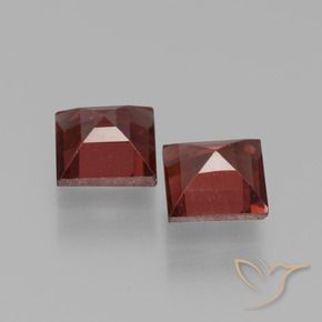 1.66 ct natürliche dunkelrot Pyrop-Granat-Edelsteine, Quadrat, VVS-VS