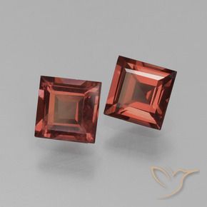 1.36 ct natürliche Tiefes Scharlachrot Pyrop-Granat-Edelsteine, Quadrat, VVS-VS