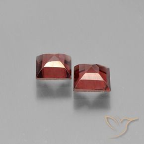 1.58 ct natürliche tiefrot Pyrop-Granat-Edelsteine, Quadrat, VS