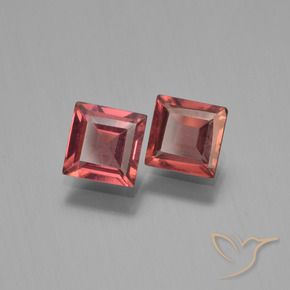 1.49 ct natürliche tiefrot Pyrop-Granat-Edelsteine, Quadrat, VVS