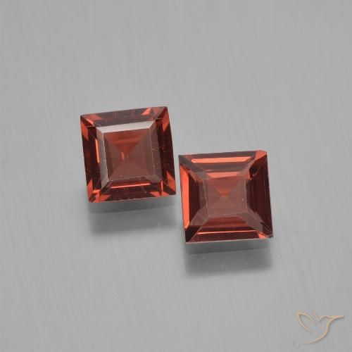 1.47ctw Natürlicher Scharlachrot Pyrop-Granat, Quadrat, VVS