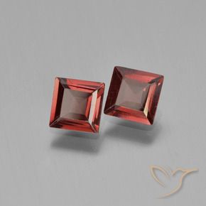 1.36 ct natürliche Mittelrot Pyrop-Granat-Edelsteine, Quadrat, VS