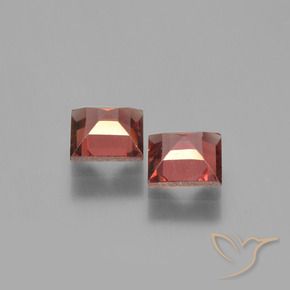 1.47 ct natürliche Scharlachrot Pyrop-Granat-Edelsteine, Quadrat, VVS-VS