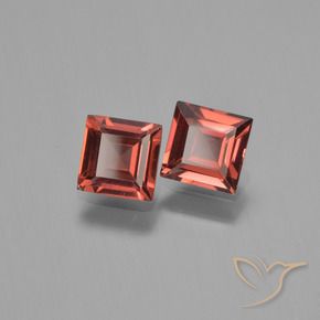 1.40 ct natürliche Mittelrot Pyrop-Granat-Edelsteine, Quadrat, VVS
