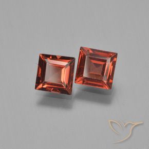 1.58 ct natürliche Mittelrot Pyrop-Granat-Edelsteine, Quadrat, VVS-VS