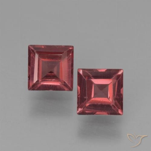 1.47ctw Natürlicher Scharlachrot Pyrop-Granat, Quadrat, VVS-VS