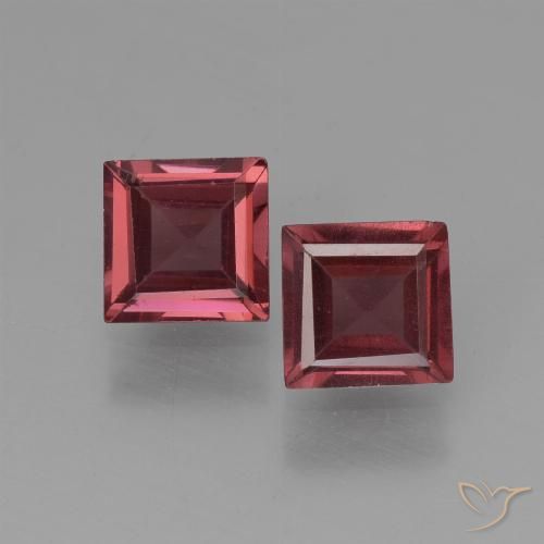 1.33ctw Natürlicher Scharlachrot Pyrop-Granat, Quadrat, VVS-VS