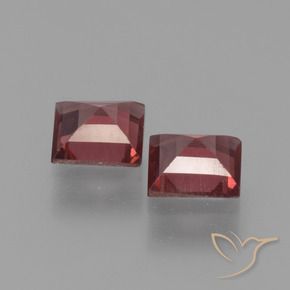 1.33 ct natürliche Scharlachrot Pyrop-Granat-Edelsteine, Quadrat, VVS-VS
