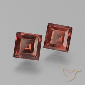 1.62 ct natürliche tiefrot Pyrop-Granat-Edelsteine, Quadrat, VS