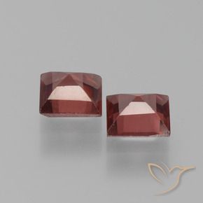 1.40 ct natürliche Tiefes Scharlachrot Pyrop-Granat-Edelsteine, Quadrat, VVS