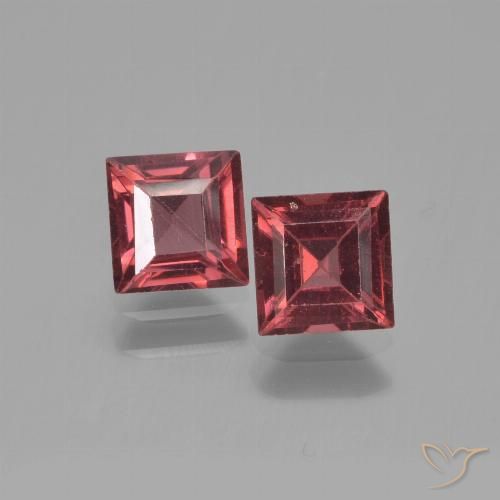 1.62ctw Natürlicher Merlot Rot Pyrop-Granat, Quadrat, VVS