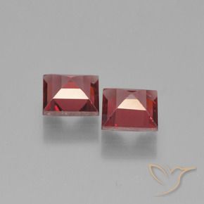 1.48 ct natürliche dunkelrot Pyrop-Granat-Edelsteine, Quadrat, VVS-VS