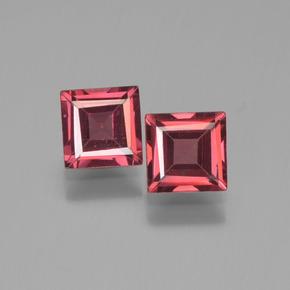 1,55 ct natürliche roter Pyrop-Edelsteine, Quadrat, VVS