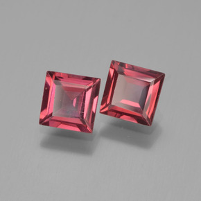 1,55 ct natürliche roter Pyrop-Edelsteine, Quadrat, VVS