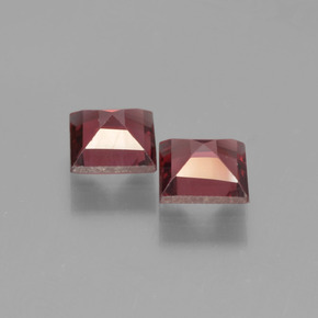 1,55 ct natürliche roter Pyrop-Edelsteine, Quadrat, VVS