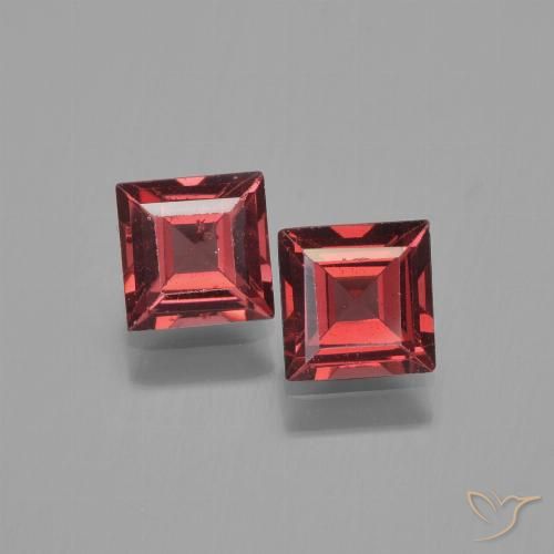 1.48ctw Natürlicher Tiefes Weinrot Pyrop-Granat, Quadrat, VS
