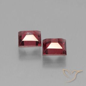1.48 ct natürliche Tiefes Weinrot Pyrop-Granat-Edelsteine, Quadrat, VS