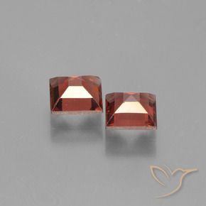 1.59 ct natürliche Scharlachrot Pyrop-Granat-Edelsteine, Quadrat, VVS-VS