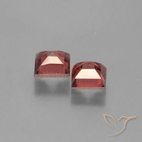 1.61 ct natürliche Mittelrot Pyrop-Granat-Edelsteine, Quadrat, VVS-VS