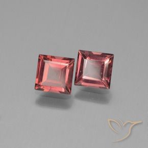 1.46 ct natürliche tiefrot Pyrop-Granat-Edelsteine, Quadrat, VS