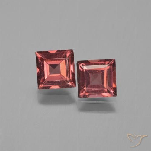 1.56ctw Natürlicher Scharlachrot Pyrop-Granat, Quadrat, VS