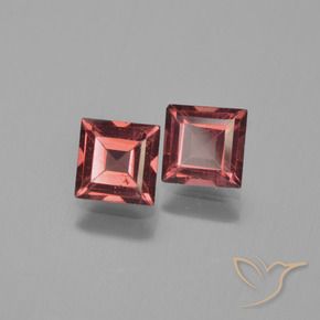 1.56 ct natürliche Scharlachrot Pyrop-Granat-Edelsteine, Quadrat, VS