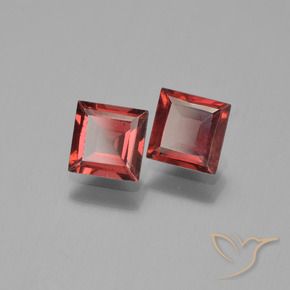 1.45 ct natürliche Merlot Rot Pyrop-Granat-Edelsteine, Quadrat, VVS-VS