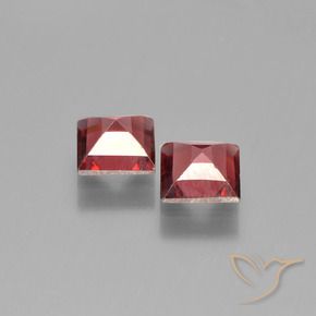 1.45 ct natürliche Merlot Rot Pyrop-Granat-Edelsteine, Quadrat, VVS-VS