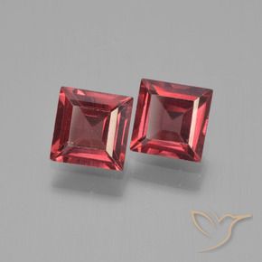 1.50 ct natürliche Mittelrot Pyrop-Granat-Edelsteine, Quadrat, VVS