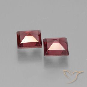 1.50 ct natürliche Mittelrot Pyrop-Granat-Edelsteine, Quadrat, VVS
