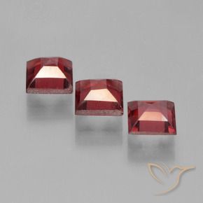 2.70 ct natürliche Mittelrot Pyrop-Granat-Edelsteine, Quadrat, VS