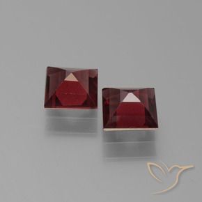 1.46 ct natürliche tiefrot Pyrop-Granat-Edelsteine, Quadrat, VS