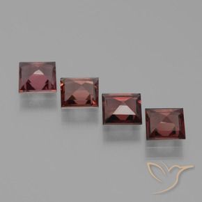 2.27 ct natürliche Mittelrot Pyrop-Granat-Edelsteine, Quadrat, VS