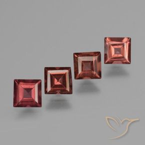 2.78 ct natürliche Mittelrot Pyrop-Granat-Edelsteine, Quadrat, VS