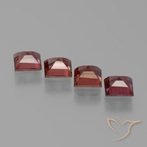 2.78 ct natürliche Mittelrot Pyrop-Granat-Edelsteine, Quadrat, VS