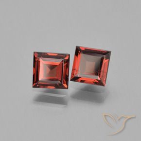1.69 ct natürliche tiefrot Pyrop-Granat-Edelsteine, Quadrat, VVS-VS