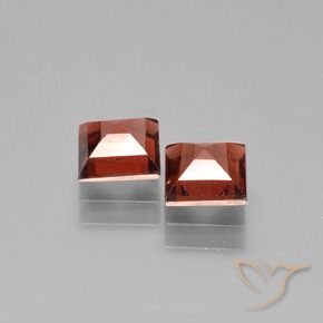 1.69 ct natürliche tiefrot Pyrop-Granat-Edelsteine, Quadrat, VVS-VS