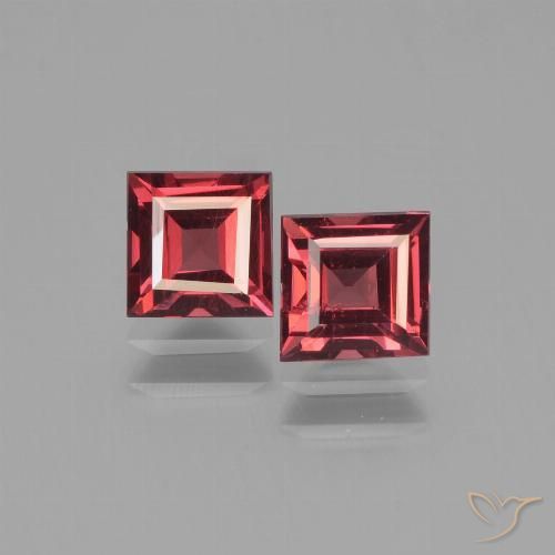 1.57ctw Natürlicher Merlot Rot Pyrop-Granat, Quadrat, VVS-VS