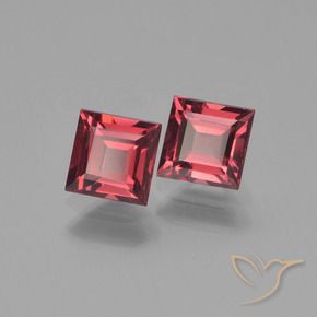 1.57 ct natürliche Merlot Rot Pyrop-Granat-Edelsteine, Quadrat, VVS-VS