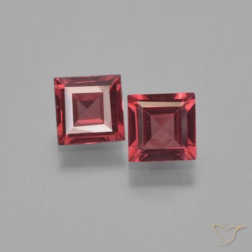 1.33ctw Natürlicher Scharlachrot Pyrop-Granat, Quadrat, VVS-VS