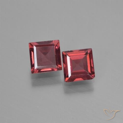1.53ctw Natürlicher Merlot Rot Pyrop-Granat, Quadrat, VS