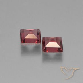 1.53 ct natürliche Merlot Rot Pyrop-Granat-Edelsteine, Quadrat, VS