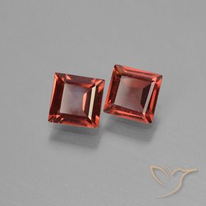 1.33 ct natürliche Mittelrot Pyrop-Granat-Edelsteine, Quadrat, VS