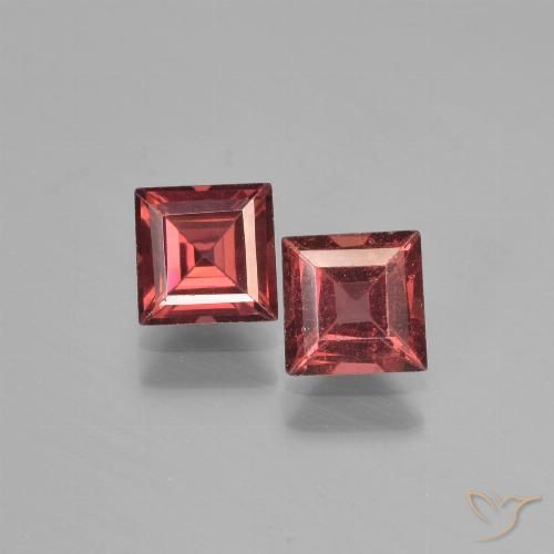 1.55ctw Natürlicher Scharlachrot Pyrop-Granat, Quadrat, VS