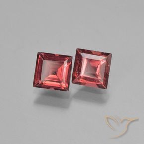 1.55 ct natürliche Scharlachrot Pyrop-Granat-Edelsteine, Quadrat, VS